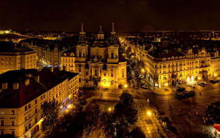City night lights buildings urban - ferenc joachim free wallpaper