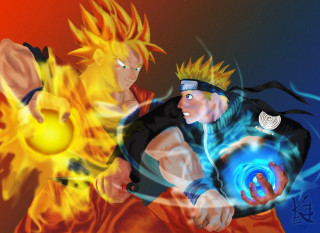 Anime fight characters graphic style - a graphic style free wallpaper