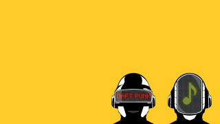 People headphones yellow background green - headphone free wallpaper