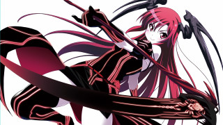 Woman long hair sword black - long hair holding free wallpaper