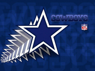 Cowboys logo blue background white - letterism free wallpaper