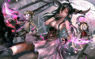Woman dress demon back demon - autodestructive art free wallpaper
