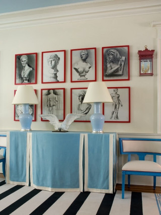 Room pictures table lamps chair - the wall and a table free wallpaper