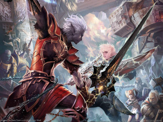 City street armor swords characters - sword and armor free wallpaper