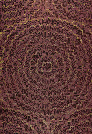 Red gold pattern circular design - circular free wallpaper