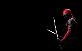 Deadpool character swords black background - eddie mendoza free wallpaper