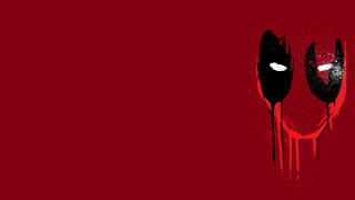 Red black wall face spoons - a face free wallpaper