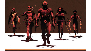 Costumed people walking street swords - andrew robinson free wallpaper