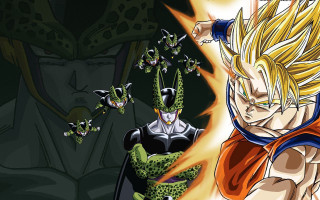 Dragon male hero super saiyan - yellow hair free wallpaper
