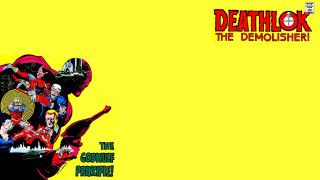 Yellow background man gun comic - a picture of a man holding free wallpaper