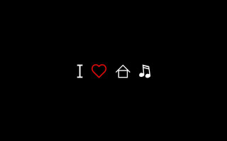 Black background red heart musical - a red heart free wallpaper