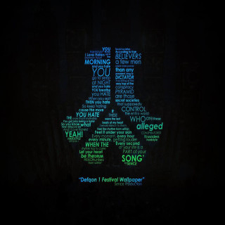 Lit up sign words dark - beeple free wallpaper