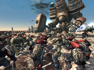 Warriors knights tanks guns castle - warhammer free wallpaper
