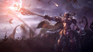 Man armor sword dinosaurs birds - epic fantasy character art free wallpaper