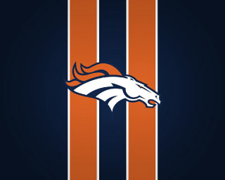 Denver football logo striped background - dennis flanders free wallpaper