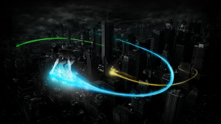 Man suit flying green yellow - cedric seaut keos masons free wallpaper