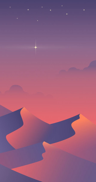 Desert landscape star sky pink - a star in the sky above free wallpaper