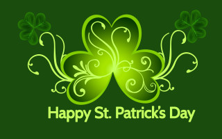 Green shamrock happy st patricks - happy free wallpaper