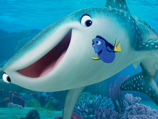 Cartoon fish big smile happy - the ocean free wallpaper
