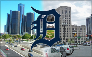 City baseball field center digital - a picture of a city free wallpaper