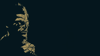 Bearded man graphic style triangles - a beard and a mustache free wallpaper