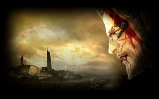 Man blood city red black - serial free wallpaper for desktop