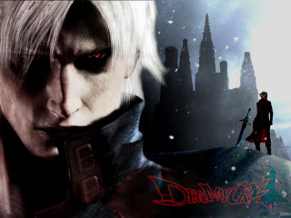 Man white hair red eye - a red eye free wallpaper