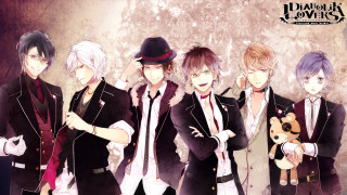 Anime characters group clock wall - a wall free wallpaper for desktop