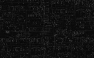 Black white circuit board pattern - modular free wallpaper