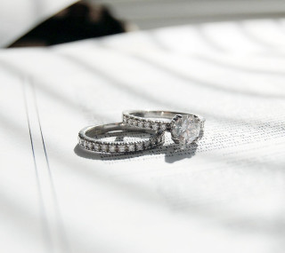 Wedding rings white tablecloth cat - florianne becker free wallpaper