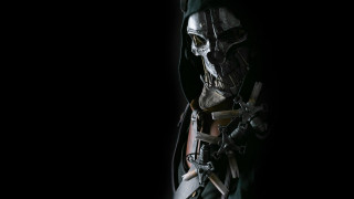 Man hoodie knife skull face - his hand and a skull free wallpaper