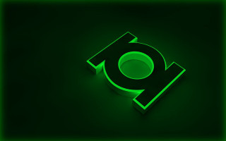 Green glowing logo black background - a green glow free wallpaper