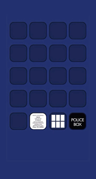 Police box blue background logo - eden box free wallpaper