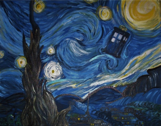 Tardish starry night blue sky - night sky free wallpaper