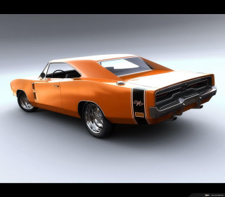 Orange white car black white 2 - orange free wallpaper