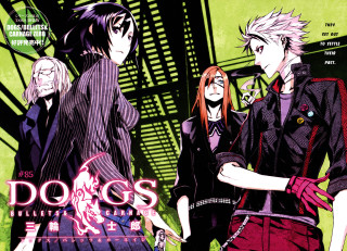 Anime characters neon green background - promotional image free wallpaper for desktop