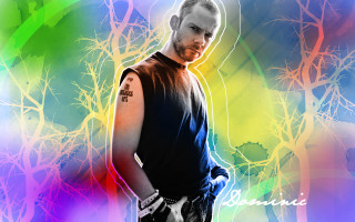 Man tattoo colorful background trees - colourful free wallpaper