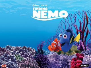 Cartoon character swimming ocean fish 2 - pixar and disney animation free wallpaper