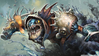 Monster huge mouth painting artwork - chris rahn free wallpaper