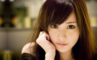 Chen lu long hair black - eye free wallpaper