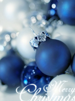 Blue white ornaments table merry - art photography free wallpaper