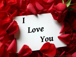 I love you red flowers - a white sheet free wallpaper