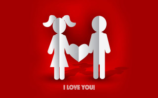 Paper cutout couple holding hands - a couple holding free wallpaper