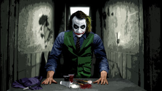 Joker man dark hallway knife - a dark hallway free wallpaper