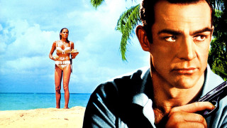 Man holding gun woman beach - a palm tree in the background free wallpaper