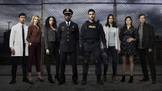 Group people fence police officer - top of them free wallpaper