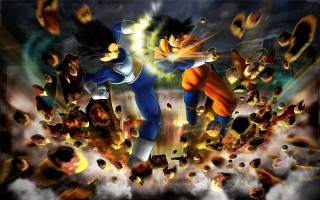 Cartoon fight rocks debris dark - a cartoon free wallpaper