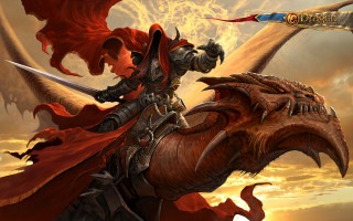 Man riding dragon sword demon - a man riding free wallpaper