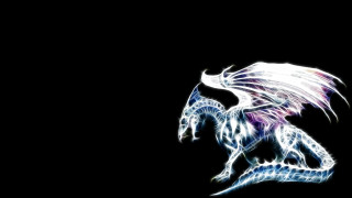 White dragon black background dark - the dark sky free wallpaper