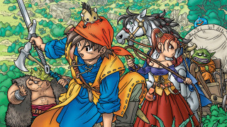 Cartoon group people swords armor - a hill free wallpaper
